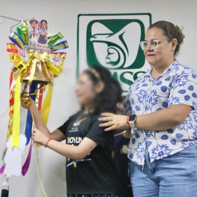 Tocan la campana nueve pacientes del OncoCREAN del IMSS Nayarit tras concluir tratamiento