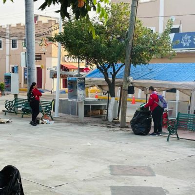 Tras los festejos patrios Gobierno de Bahía de Banderas mantiene limpios los espacios públicos