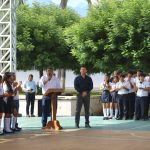 Israel Santillán desea éxito a estudiantes del CECyTEN en su regreso a clases