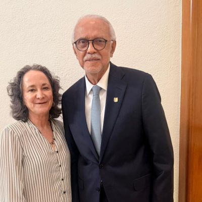 Miguel Ángel Navarro dialoga con ministra de la Suprema Corte sobre justicia y fortalecimiento institucional