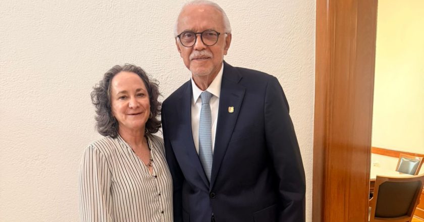 Miguel Ángel Navarro dialoga con ministra de la Suprema Corte sobre justicia y fortalecimiento institucional