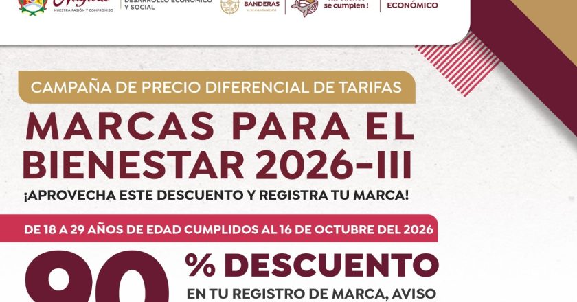 Bahía de Banderas impulsa a jóvenes emprendedores con 90% de descuento en registro de marca