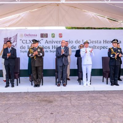 Miguel Ángel Navarro conmemora a los Niños Héroes y honra su legado de valor y amor a México