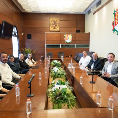 Miguel Ángel Navarro revisa avances en seguridad con representantes del SESNSP