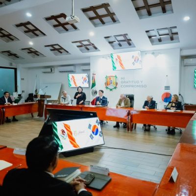 Miguel Ángel Navarro recibe al embajador de Corea y dialoga sobre oportunidades de inversión para Nayarit