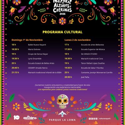 Nayarit celebrará el Día de Muertos con el festival “Nayarit en Altares y Catrinas 2026”
