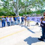 Miguel Ángel Navarro y Beatriz Estrada supervisan nuevos puentes en Jalcocotán