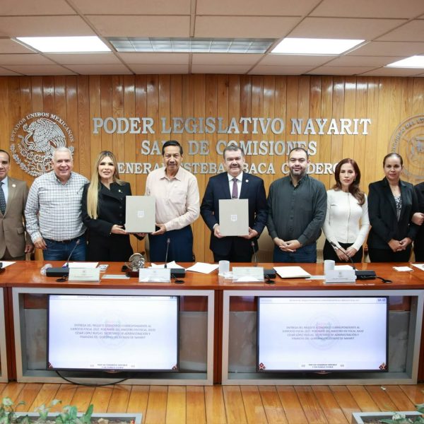 Recibe Congreso de Nayarit el Paquete Económico 2027